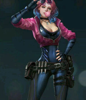  	Cyberpunk 2077 Kira Madroxx Pink Leather Jacket