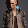  	Cyberpunk 2077 Bomber Leather Jacket