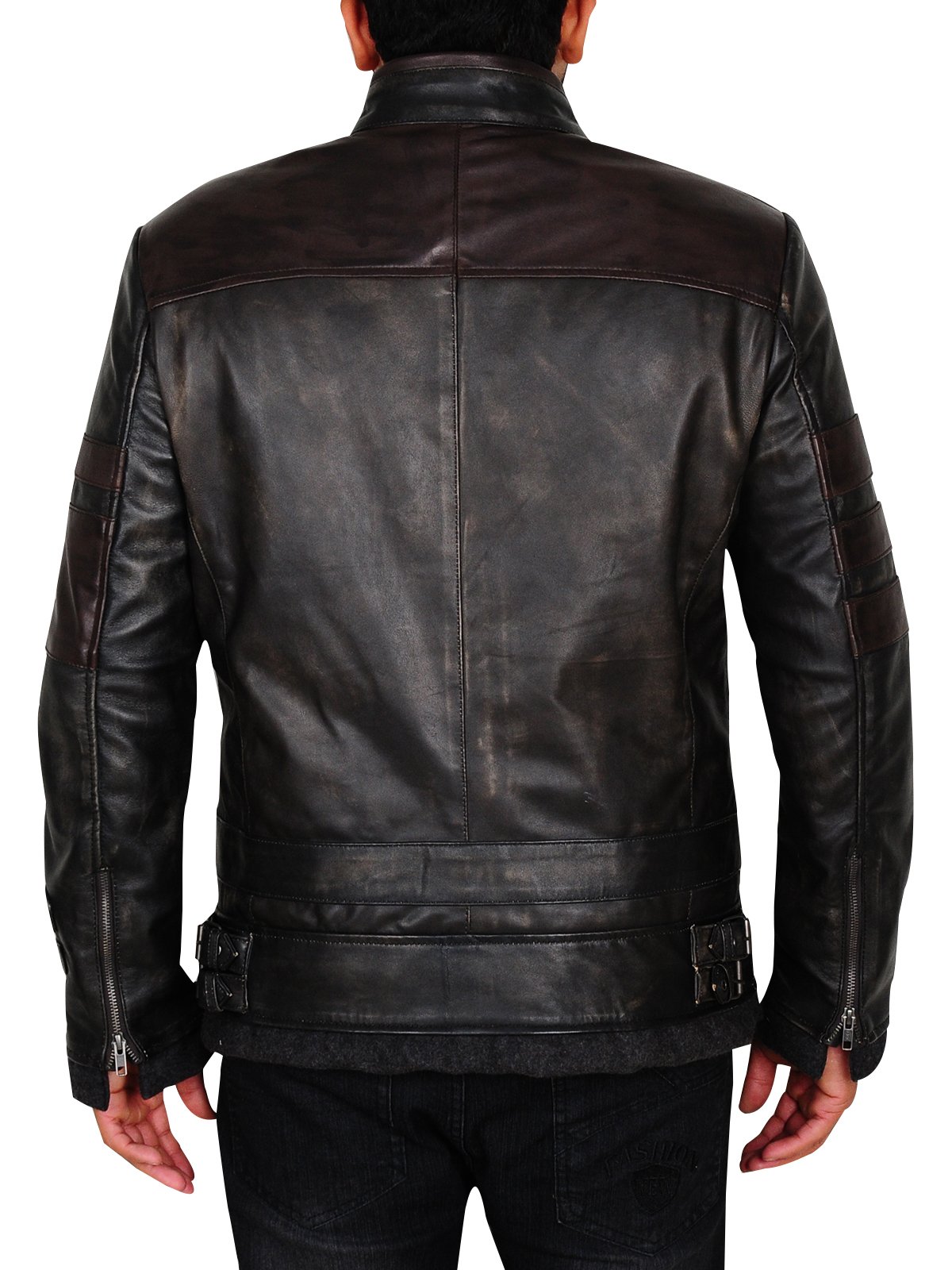 Star Killer Cosplay Leather Jacket Starkiller Cosplay Black men Leather Jacket 2