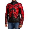 Star Wars Ray Park Red and Black Darth Maul Leather Jacket 1
