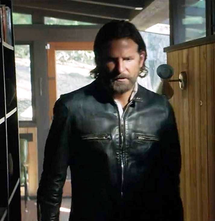 A Star is Born Bradley Black Cooper Jacket star war leather jacket