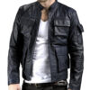 Han Solo Black Leather Jacket1