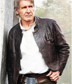 Han Solo Star Wars The Force Awakens Leather Jacket 8