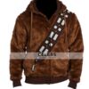 Star Wars Chewbacca Brown Fur Hooded Jacket 1