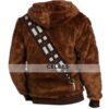 Star Wars Chewbacca Brown Fur Hooded Jacket 2