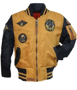 Top Gun Yellow Kids MA-1 Bomber Jacket 1