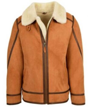Top Gun Sheepskin B3 Brown Bomber Jacket 1