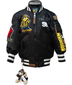 Top Gun Kids MA-1 Champs Black Bomber Jacket 1