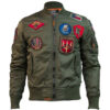 Bomber Nylon Jacket With Patches 1