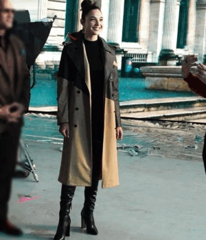 Red Notice Gal Gadot Trench Coat