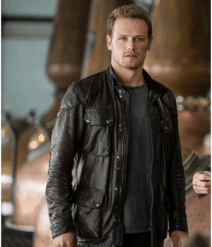 Red Notice Tom Buckingham Black Leather Jacket