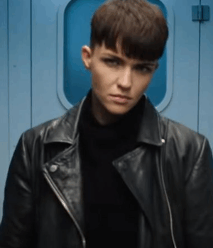 Red Notice Ruby Rose SAS Leather Jacket 2021