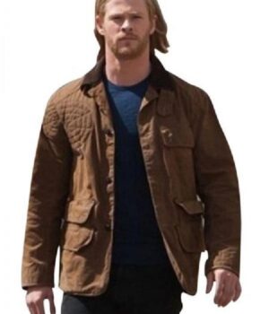 Chris-Hemsworth-Thor-Ragnarok-Brown-Jacket