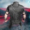 Thor Ragnarok Brown Leather Vest with Removable Belts 2