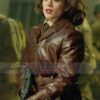 Captain America First Avenger Hayley Atwell Brown Jacket 2