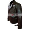 Captain America Chris Evans Brown Jacket Superman Smallville Men's Black And Blue Leather Jacket 2
