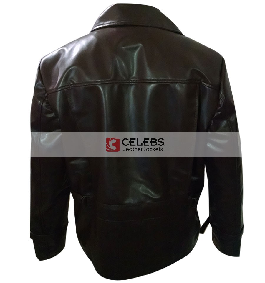 Captain America Chris Evans Brown Jacket Superman Smallville Men's Black And Blue Leather Jacket 3