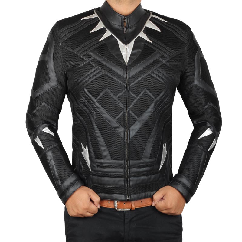 Chadwick Boseman Captain America Chadwick Boseman Jacket Chadwick Boseman Captain America Civil War TChalla Black Jacket 3