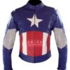 Superman Smallville Men's Black And Blue Leather Jacket