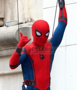 Spiderman Homecoming Tom Holland Leather Jacket 1