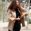 Big Sky 2020 Kylie Bunbury Beige Jacket 2