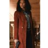 Big Sky Kylie Bunbury Brown Trench Coat 1