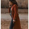 Big Sky Kylie Bunbury Brown Trench Coat 2