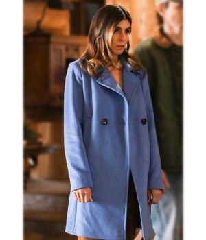 Big Sky Jamie Lynn Sigler Blue Wool Coat 1