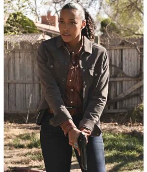 Big Sky 2020 Kylie Bunbury Grey Jacket 1