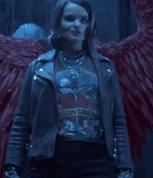 Lucifer Season 6 Brianna Hildebrand Leather Jacket 1
