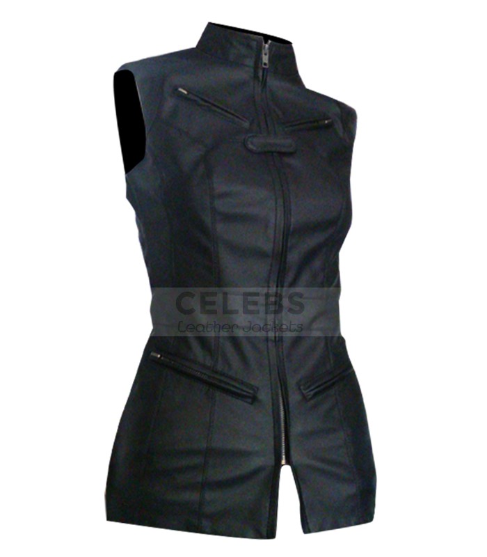 Melinda May Agents of S.H.I.E.L.D Black Sleeveless Vest Melinda May Agents of S.H.I.E.L.D Black Sleeveless Vest 4