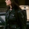 Anne Hathaway Smart Black Leather Jacket 5