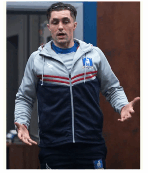 Ted lasso Phil Dunster Grey Hooded Jacket