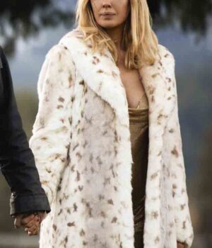 Yellowstone Beth Dutton Faux Fur Leopard Coat 3