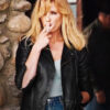 Yellowstone Beth Dutton Black Biker Leather Jacket 1