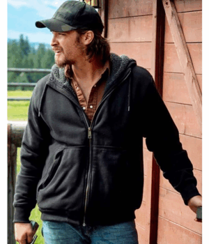 Yellowstone Kayce Dutton Black Hoodie Jacket