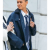 Gossip Girl 2021 Julien Calloway Long Blue Jacket