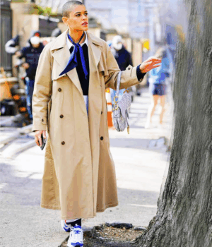 Gossip Girl 2021 Julien Calloway Trench Coat