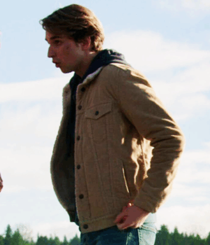 Virgin River Grayson Maxwell Brown Shearling Jacket