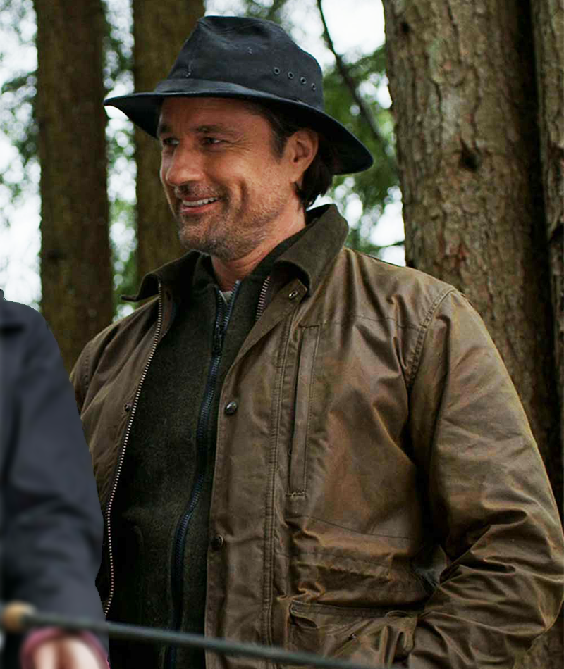 Virgin River Jack Sheridan Brown Leather Jacket Virgin River Jack Sheridan Brown Leather Jacket