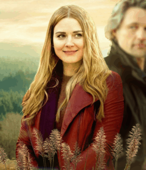 Virgin River Alexandra Breckenridge Red Leather Jacket