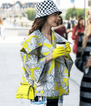 Emily in Paris S02 Lily Collins Printed Jacket 1