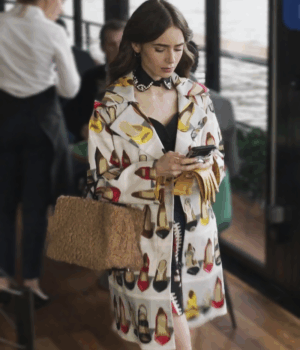 Emily in Paris Emily Cooper Trench Cotton Coat 1