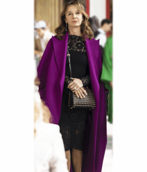 Emily in Paris Sylvie Grateau Purple Trench Coat