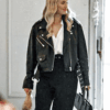 Emily In Paris Camille Razat Leather Jacket 1