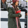 Emily In Paris Lily Collins Green Hooded Jacket 2