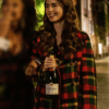 Emily In Paris Emily Cooper Checked Wool Coat 1