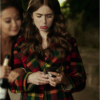 Emily In  Paris Emily Cooper Checked Wool Coat 2