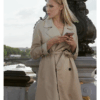 Emily in Paris Camille Razat White Trench Coat 2