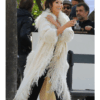 Emily In Paris Ashley Park Fur Collar White Coat